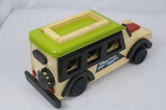 Channapatna Wooden SUV Car – Vibrant Multi-Colour Handmade Toy