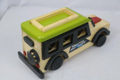 Channapatna Wooden SUV Car – Vibrant Multi-Colour Handmade Toy SRI_SURYADAYA_CHENNAPATNAM