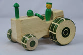 Channapatna Wooden Tractor (Green) – Traditional Handmade Toy SRI_SURYADAYA_CHENNAPATNAM