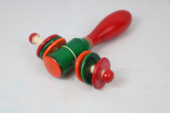 Channapatna Wooden Plate Rattle – Colorful Sound Toy for Kids