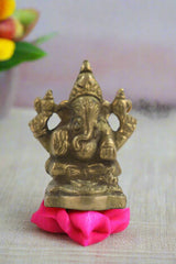 Divine Brass Ganesha Idol – Remover of Obstacles
