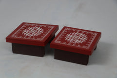 Channapatna Wooden Pooja Stand – Handcrafted & Hand-Painted Design SRI_SURYADAYA_CHENNAPATNAM