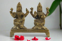 Divine Brass Laxmi Devi Idol – Goddess of Wealth and Prosperity
