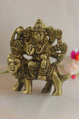 Handcrafted Brass Durga Maa Idol – Symbol of Strength and Courage Brass Ware