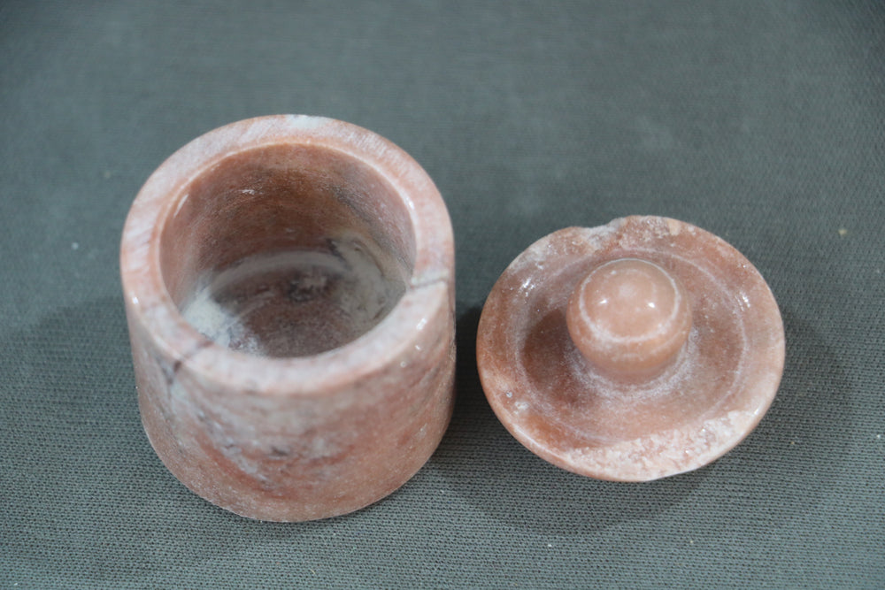 Handcrafted Marble Container – Stylish Storage Jar Marble Soft Stone