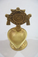 Brass Shanku Chakra Diya for Pooja and Rituals Brass Ware