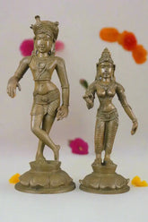 Rishaba Devar Pair – Handcrafted Panchaloha Antique Sculpture Panchaloha