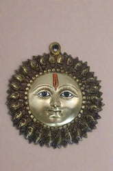 Elegant Brass Sun God (Surya) Wall Decor Piece Brass Ware