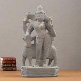 Arthanareeswara Sculpture-Divine Unity of Shiva and Parvati Soft Stone