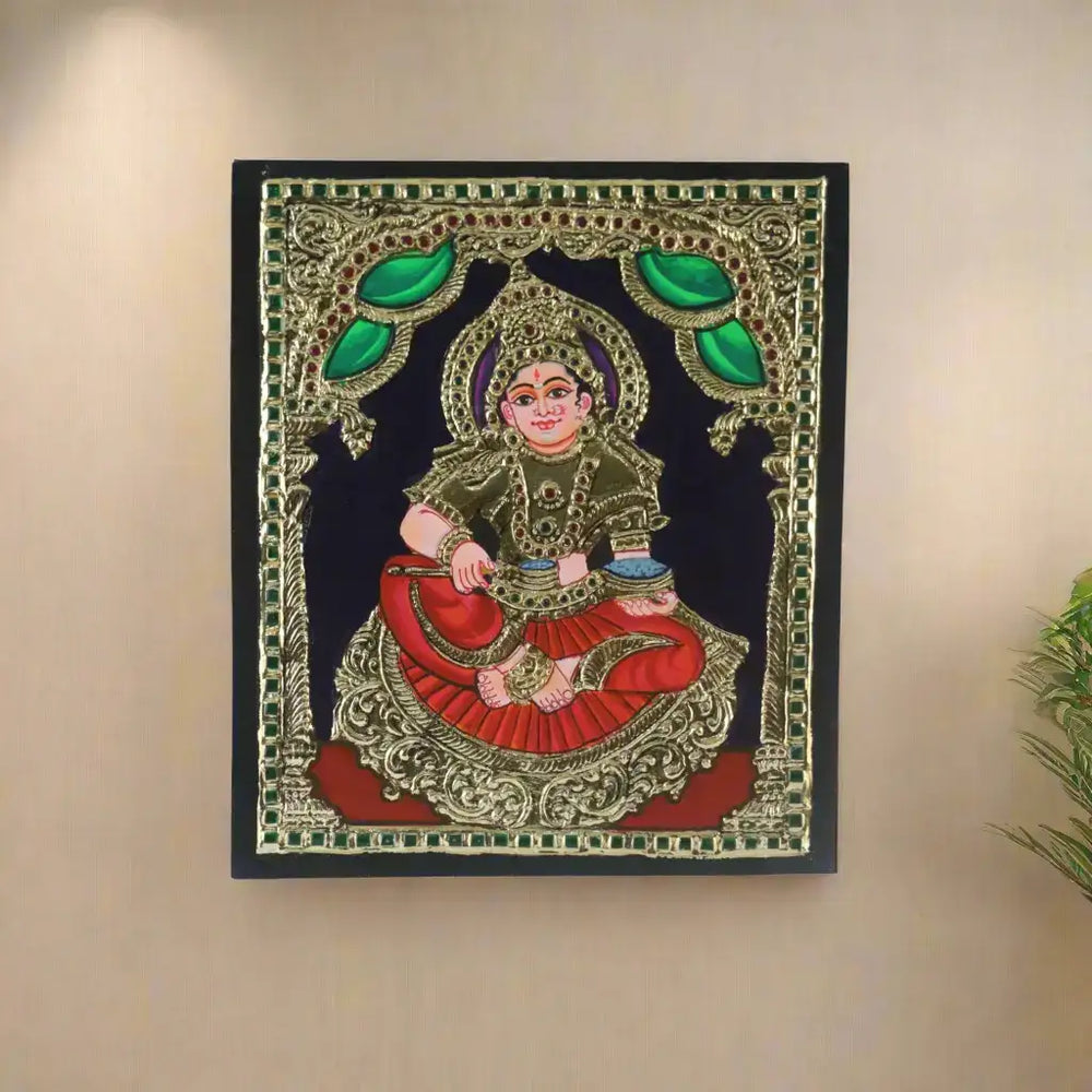 Annapurna Devi – Goddess of Nourishment in Thanjavur Art Paintings