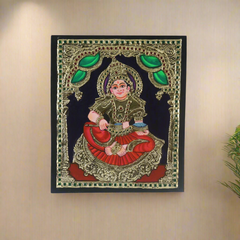 Annapurna Devi – Goddess of Nourishment in Thanjavur Art