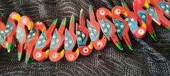 Traditional Wooden Parrot Wall Décor Wooden Lacquerware
