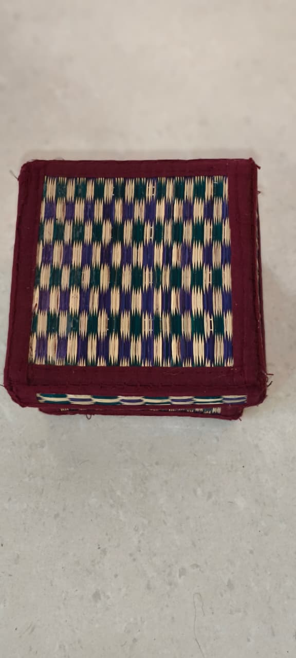 Handcrafted Korai Grass Organizer Boxes Accessories