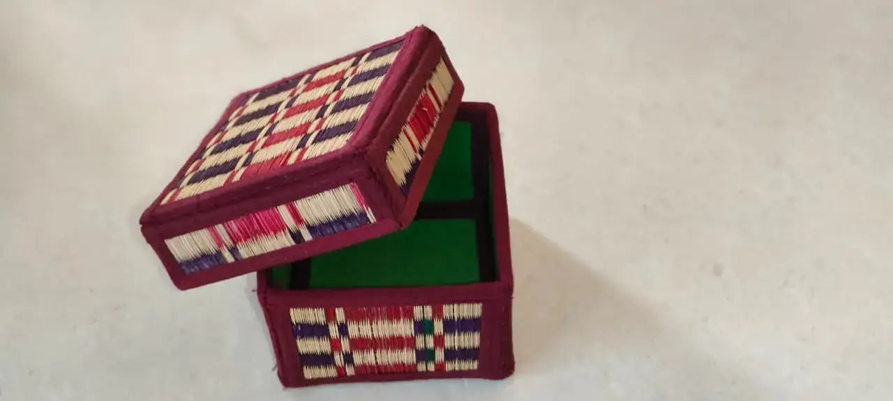 Handcrafted Korai Grass Organizer Boxes Accessories