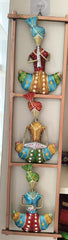 Iron Hand-painted 3 Sardar Musicians Frame Wall Decor Hanging