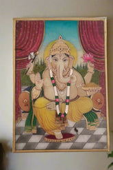 Divine Presence - Lord Ganesha on Marble