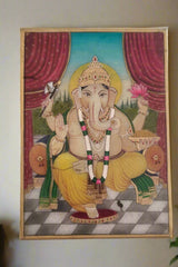 Divine Presence - Lord Ganesha on Marble