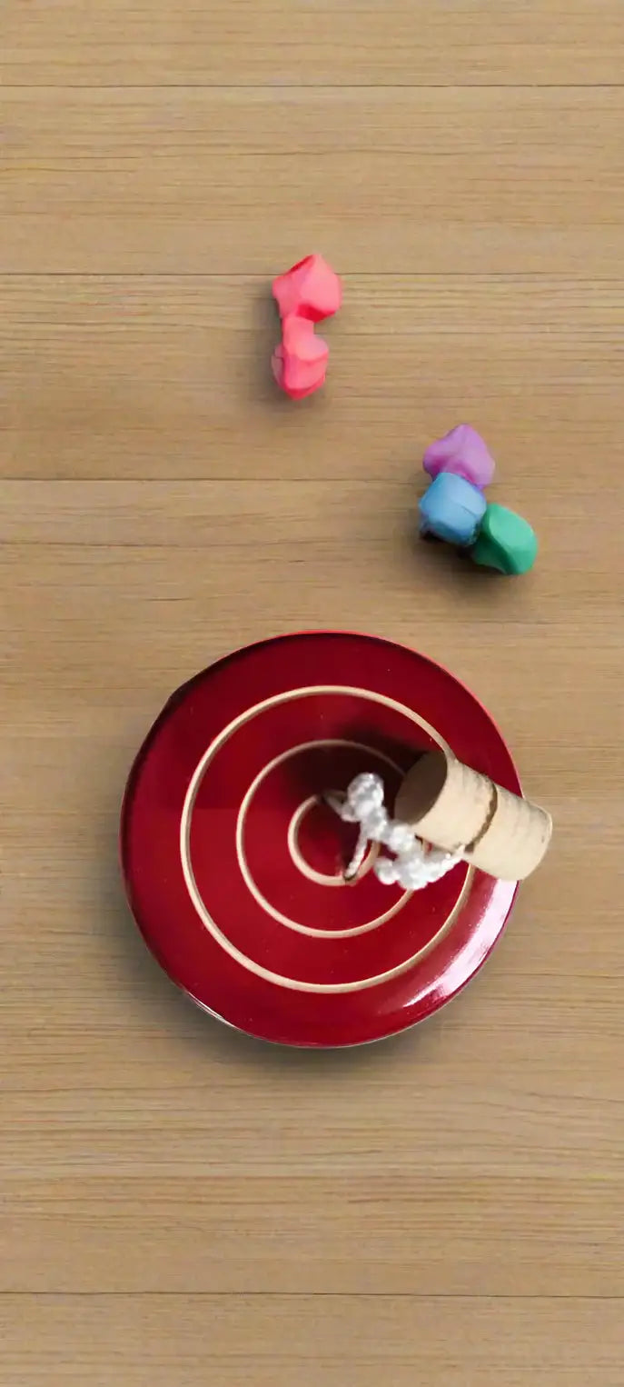 Handcrafted Wooden Spinning Top Wooden Lacquerware&toys