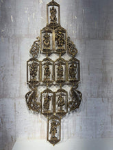 Grand Brass Multi-Tiered Deity Wall Hanging - Hindu Pantheon Decor Brass Ware