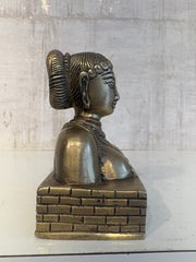Ancient Indian Bronze Bust of a Goddess