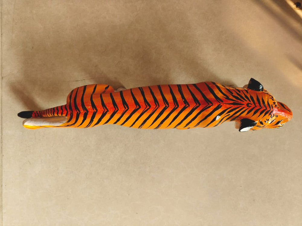 Painted Nirmal Wooden Tiger