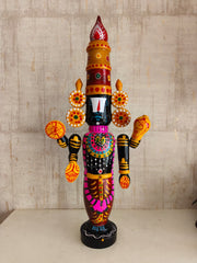 Divine Radiance of Lord Balaji Etikoppaka Wooden Idol Lacquerware Etikoppaka Lacquerware