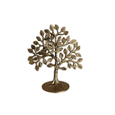 Handcrafted Kalpavriksha Brass Showpiece, a decorative tabletop sculpture.