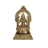 Pure brass Lakshmi idol, a decorative divine blessing for your home.