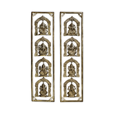 Brass Ashta Lakshmi Hanging art with intricate carvings and antique bronze finish