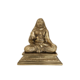 Raghavendra Swami brass idol for puja altar.