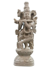 Bhakti and Beauty: The Grace of Radha Krishna Sand Stone