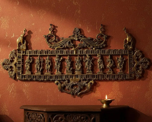 Divine Dasavatharam Idol Set Brings Spiritual Splendor to Your Home