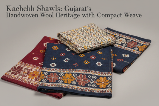 Kachchh Shawls: Gujarat’s Handwoven Wool Heritage with Compact Weave