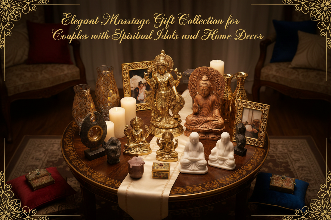Elegant Marriage Gift Collection for Couples with Spiritual Idols and Home Decor