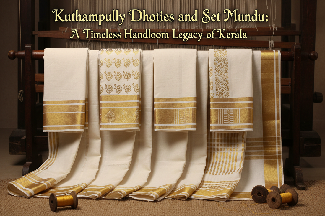 Kuthampully Dhoties and Set Mundu: A Timeless Handloom Legacy of Kerala