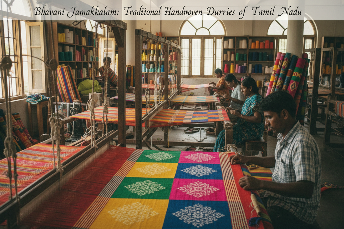 Bhavani Jamakkalam: Traditional Handwoven Durries of Tamil Nadu