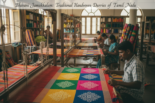 Bhavani Jamakkalam: Traditional Handwoven Durries of Tamil Nadu