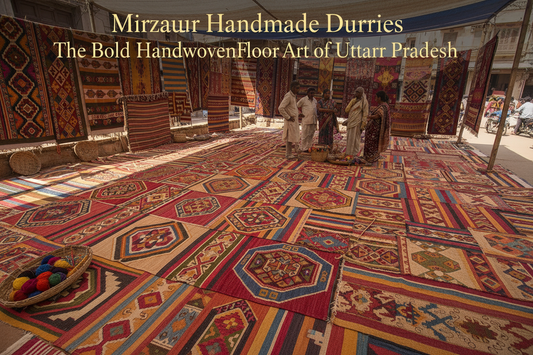 Mirzapur Handmade Durries The Bold Handwoven Floor Art of Uttar Pradesh