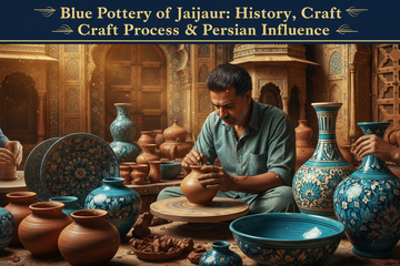 Blue Pottery of Jaipur: History, Craft Process & Persian Influence