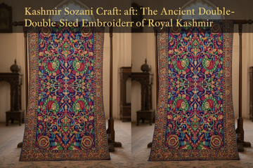 Kashmir Sozani Craft: The Ancient Double-Sided Embroidery of Royal Kashmir