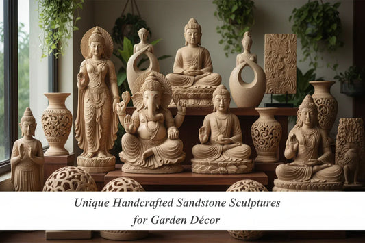 Unique Handcrafted Sandstone Sculptures for Garden Décor