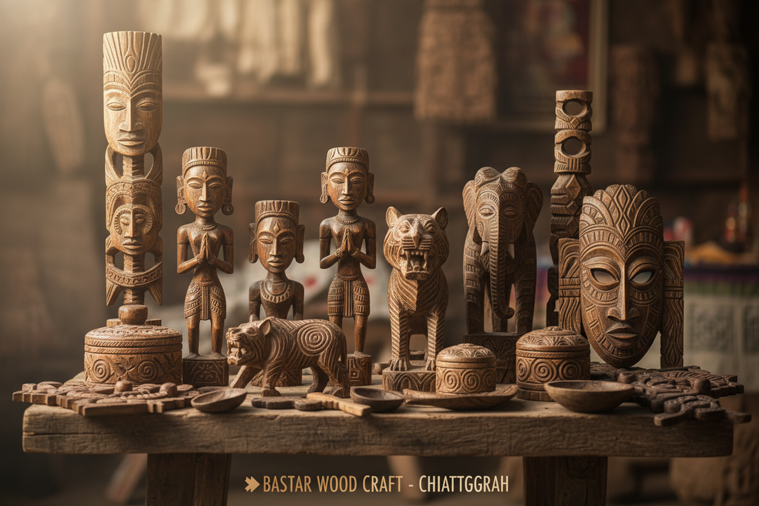 Bastar Wooden Craft: Tribal Wood Carving Art of Chhattisgarh