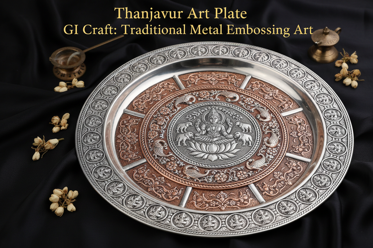 Thanjavur Art Plate GI Craft: Traditional Metal Embossing Art – Krafteria