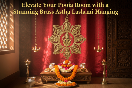 Elevate Your Pooja Room with a Stunning Brass Ashta Lakshmi Hanging