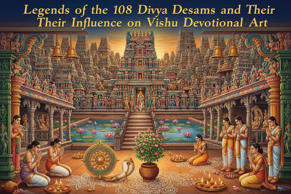 Legends of the 108 Divya Desams and Their Influence on Vishnu Devotional Art