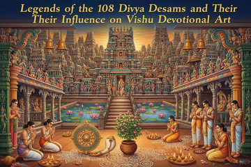 Legends of the 108 Divya Desams and Their Influence on Vishnu Devotional Art