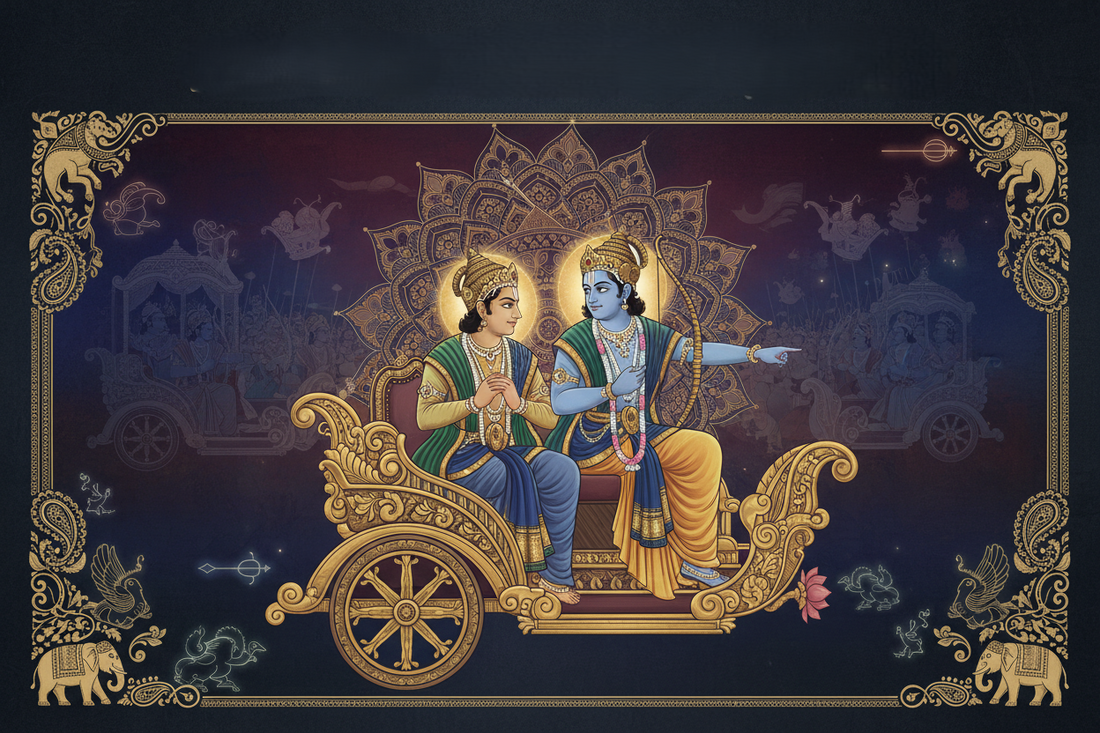 Moral Dilemmas in the Kurukshetra War and Their Representation in Mythological Decor