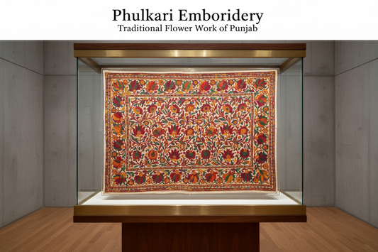 Phulkari Embroidery Traditional Flower Work of Punjab