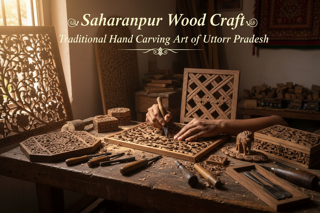 Hand Carved Rafter Saharanpur Wood Craft Traditional Hand Carving Art of Uttar Pradesh ...