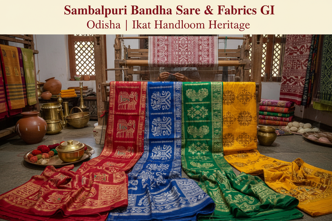 Sambalpuri Bandha Saree & Fabrics GI Odisha | Ikat Handloom Heritage